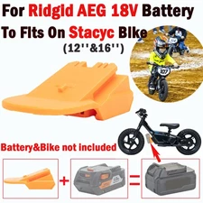 1x Adapter For RIDGID AEG 18V Li-ion Battery To Fits On Stacyc Bikes 12" and 16"