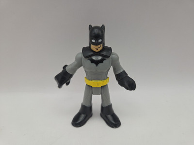 Fisher Price Imaginext DC Super Action Figure BATMAN Gray Yellow Belt