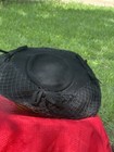 Women's Black Felt Wide Brim Hat Solid Bow & Veil One Size Formal Party — photo 6
