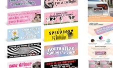 10PCS Funny Car Bumper Magnet, New Driver Magnet Prank Magnetic Chaotic Driver
