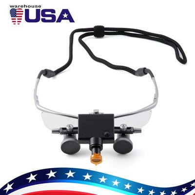 Dental Surgical Loupe 2.5X 3.5X Adjustable PD Flip-Up Design Screw Lock Vision