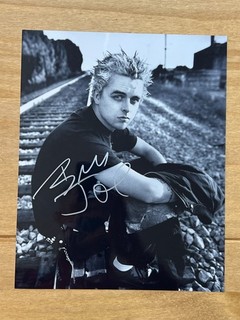 Hand Signed 10x8 Photo Green Day Billie Joe Armstrong