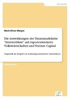 "Die Auswirkungen Der Finanzmarktkrise \"Internetblase\" Auf Exportorientierte Vo"