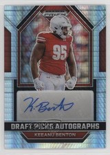 2023 Panini Prizm Draft Picks Hyper Keeanu Benton #DPA-KEB Auto 16wc