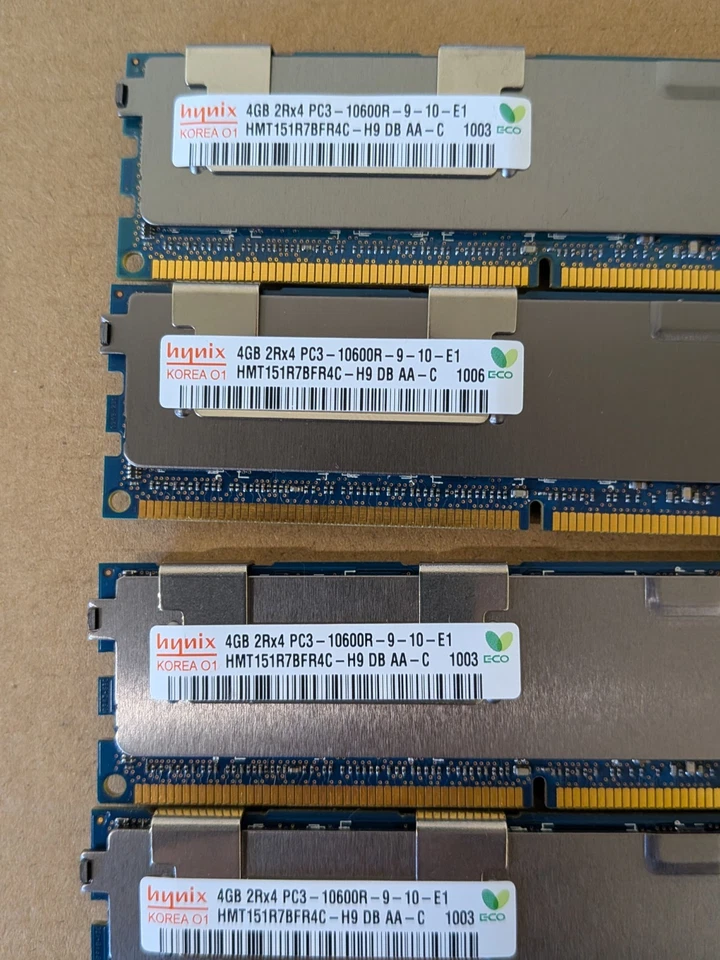 (8x4gb) 500203-061, HP, 4GB, PC3-10600R, M393B5170EH1-CH9 Server DRAM - Image 2 of 4