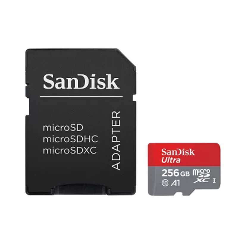 Sandisk 256GB Ultra SDXC Microsd Memory Card Full HD Microsd Card with Adapter