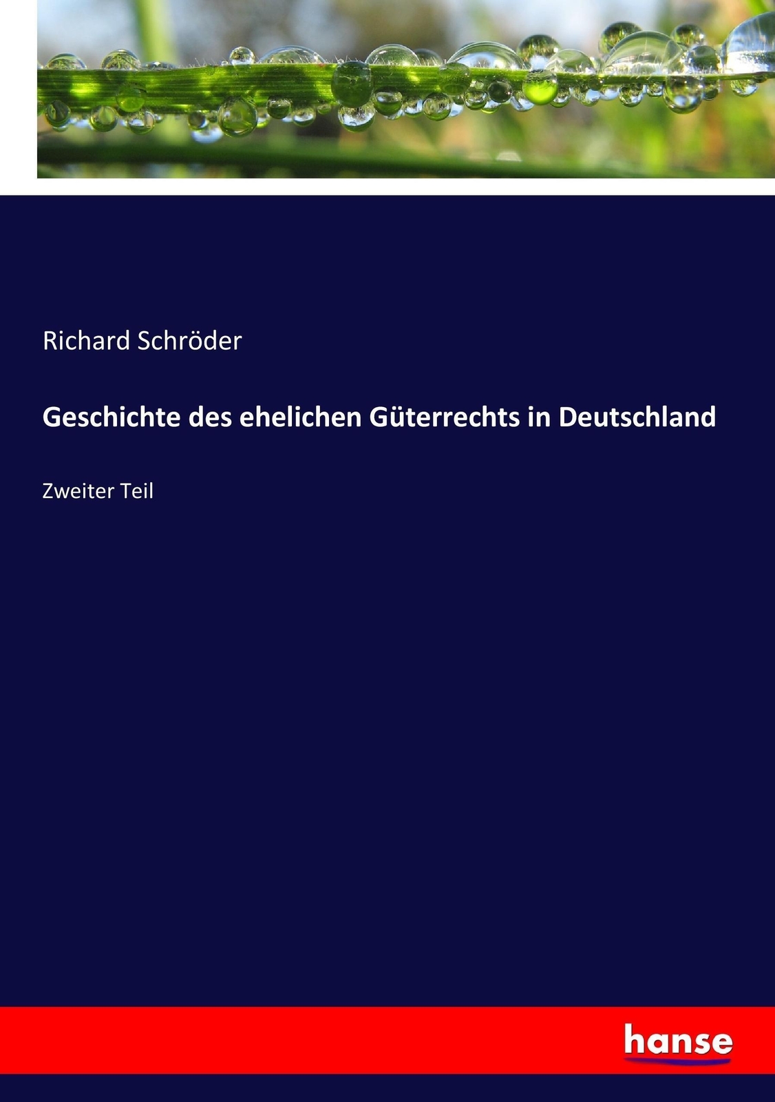 Thumbnail - Geschichte Des Ehelichen Güterrechts In Deutschland Zweiter Teil