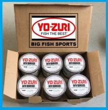 6 PACK YO-ZURI HYBRID Fluorocarbon Fishing Line 10lb/600yd CLEAR COLOR NEW 
