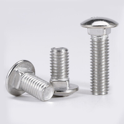 Schlossschrauben Flachrundkopfschrauben M3 M4 M5 M6 Edelstahl V2A DIN 603