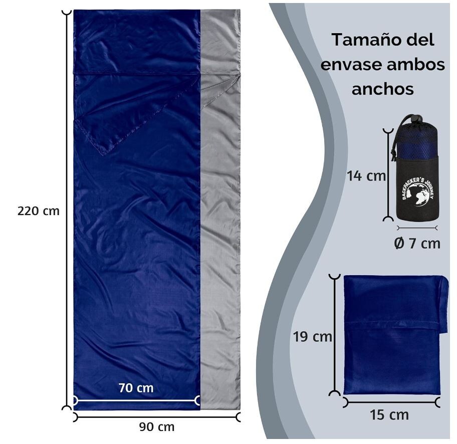 Backpacker's Journey Saco de Viaje Ultra-pequeño y Ultraligero
