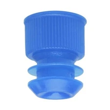Test Tube Cap, Flange Type, 13mm, Blue, Karter Scientific 208A2 (Pack 1000)