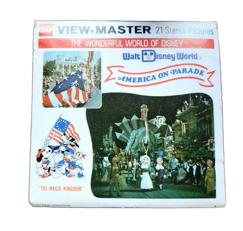 View-Master Walt Disney World AMERICA ON PARADE Set 3 Reels A954 Unused - Picture 2 of 3