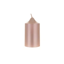 Mega Candles - Unscented 2"x 3" RND Dome Top Premium Pillar Candle, RGold 6PCS