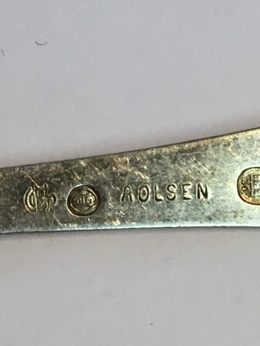 ONE SPOON Christian F. Heise Danish Hand Hammered Silver (826) Spoon No Monogram - Picture 9 of 12