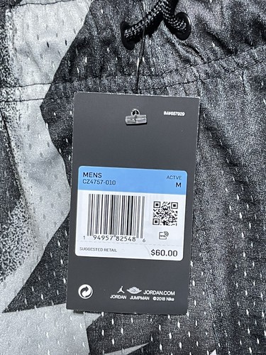 Pantaloncini Air Jordan Mesh AOP stampa all over da uomo taglia media (CZ4757-010) nuovi con etichette $60 - Foto 7 di 7