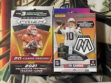 2021/AND 2022 PANINI FOTBALL HANGER BOXS LOT 2 NEW MOSAIC,PRIZM,DRAFT PICK