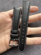 Vintage Watch Strap 18 mm  Leather Nos Top Quality V33