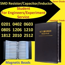 SMD Resistors Capacitors Inductor Zener Diode Transistor Triode Sample Book Kit