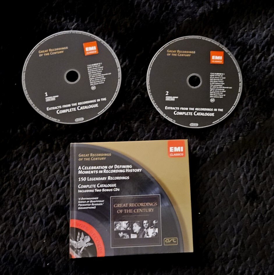 EMI Classics GREAT RECORDINGS OF THE CENTURY 2 CD Set 2004 GREAT