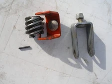 '73 ARIENS 420 Sno Thro Snowblower Chute Rod Worm Gear w/ Brackets OEM NLA Good!