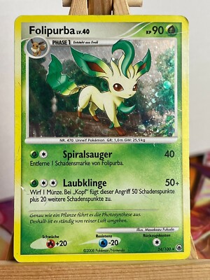 Folipurba 24/100 Holo Majestic Morning German VG Pokemon