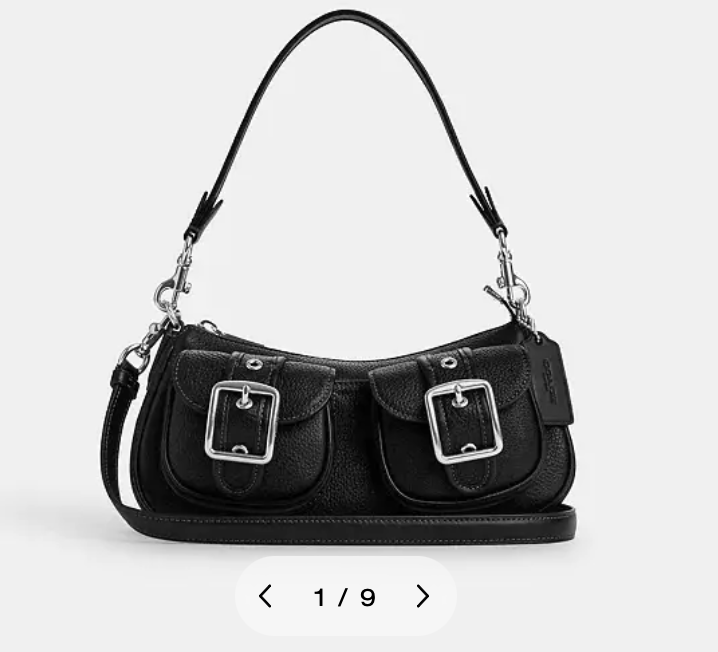 Black Leather Coach Bag Brand New