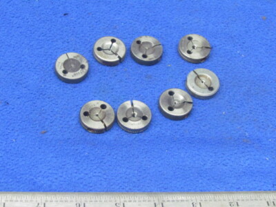 4 Sets Thread Ring Gages 1-22, 2-51, 4-40, 8-32                         M-459