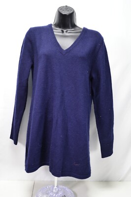 Sail To Sable Navy V-Neck Tunic Sweater Size Small