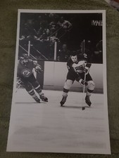 1977 RON DUGUAY DENIS MARUK NHL HOCKEY PHOTO CLEVELAND BARONS CRUSADERS WHA MSG