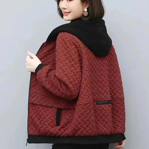 Casual Women's Jacket New Autumn and Winter Outerwear Outerwear - Foto 10 di 27