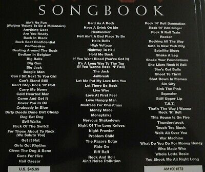 The Definitive Ac/Dc Songbook - Songbook de AC/DC. Pela primeira