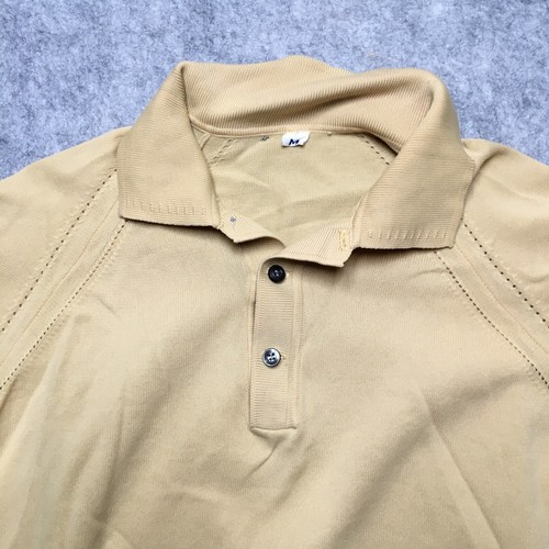 Vintage Ban-Lon Nylon Poloshirt Herren Medium M hellbraun 70er Rockabilly Rat Pack Atomic - Bild 2 von 10