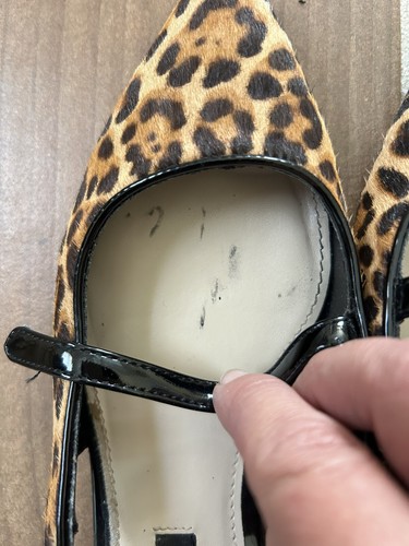 Ballerine Nine West donna 7,5 animalier stampa salto gattino ballerine chiusura cinturino posteriore - Foto 8 di 17
