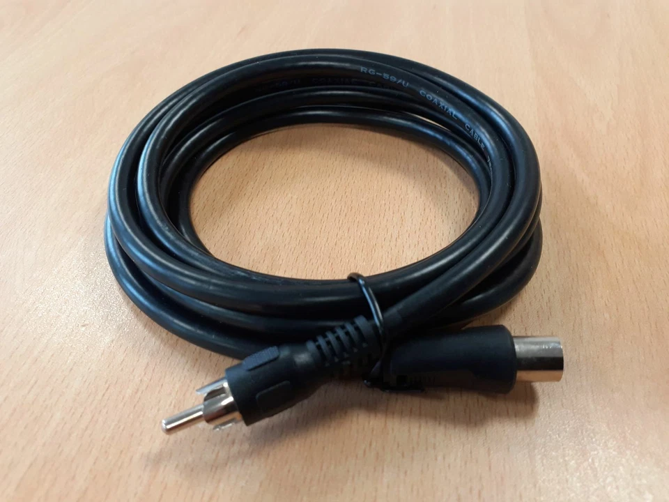 TV Antenna RF cable suitable for Nintendo NES & SNES, Sega Master & Megadrive... - Image 2 of 4