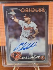 Chris Vallimont 2024 Topps Chrome Auto On Card Rookie Baltimore Orioles #RA-CV