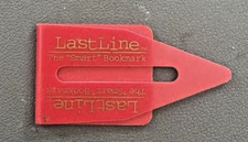 Last Line - The Smart Book Mark Red Plastic A Must For Real  Book Readers 