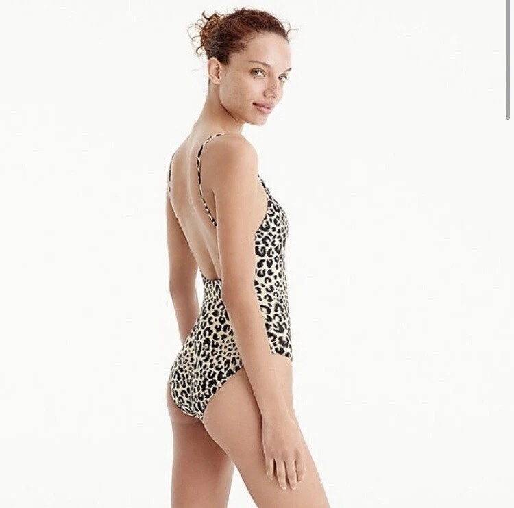 J crew cheap leopard swimsuit