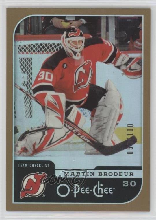 2006-07 O-Pee-Chee Team Checklist Rainbow 53/100 Martin Brodeur #687 HOF 14zh