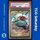 2019 POKEMON SUN & MOON TEAM UP #1/181 CELEBI & VENUSAUR GX TAG TEAM PSA 10