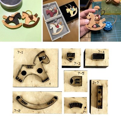 Wooden  Cutting Dies for Leather Rocking Horse Cut  Making Tool Supplies