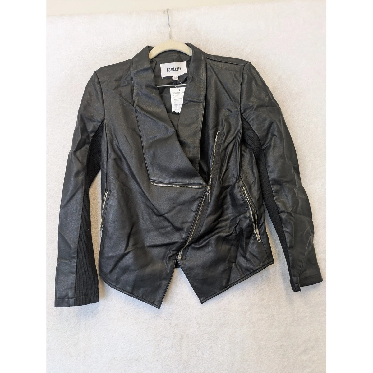 BB Dakota Faux Leather Outer Shell Black Coats, Jackets & Vests  display picture 1