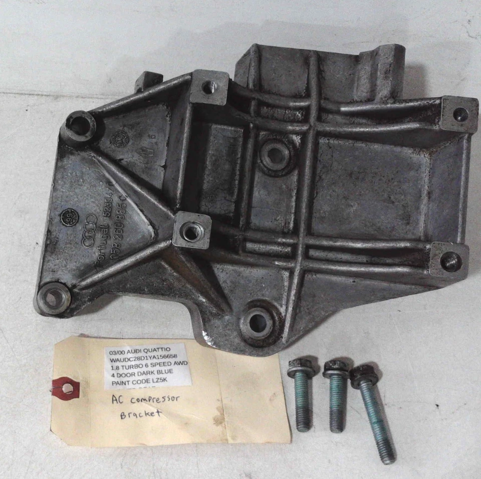 058 260 885 c 2000 Audi A4 Quattro 1.8 turbo motor accesorio soporte ac Foto 2 de 4