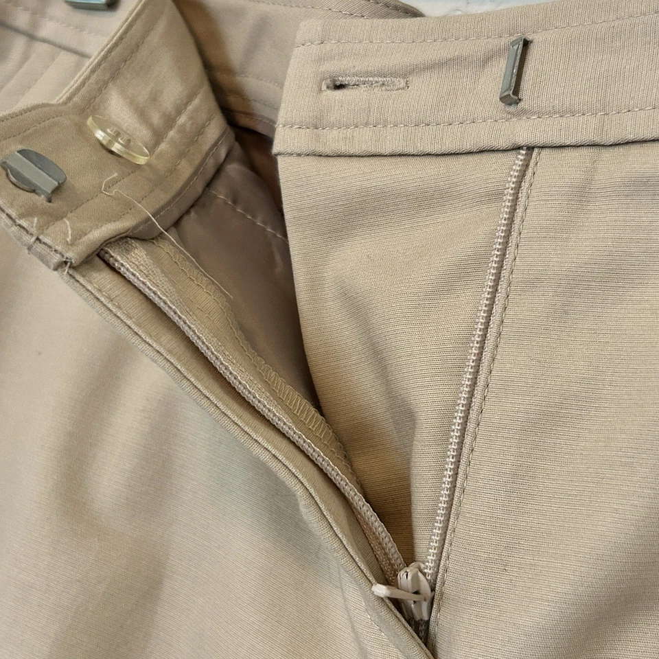 Pantalones cortos halógenos para mujer Taylor Fit beige negros talla 8P Foto 4 de 4