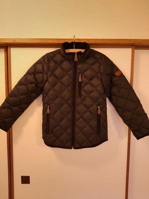 AIGLE Quilted Down Jacket Black XS Size Beautiful