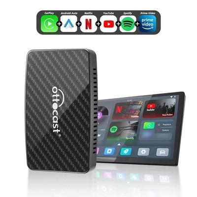OTTOCAST Play2Video Pro AI Box 5 APP Youtube Wireless CarPlay Android Auto 2+16G