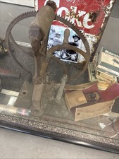 Antique Hand Crank Post Drill Press Blacksmit...