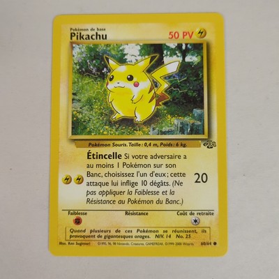Pokemon PIKACHU 60/64 - FRENCH Jungle Set - Never Played NM/M | eBay
