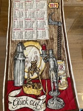 Kalender 1971 Handtuch Erzgebirge Bergmann Zinn Bergbau wie Malimo DDR