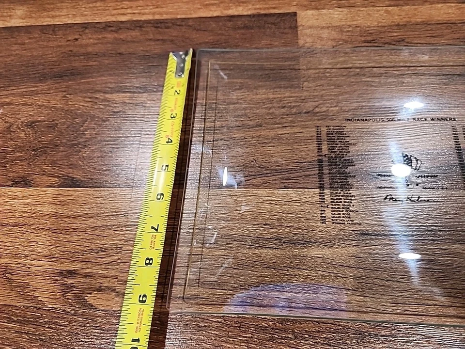 Винтажная стеклянная пластина Indianapolis Speedway 1985 Racing Indy 500 Winners 1911-1985 - Изображение 4 из 4