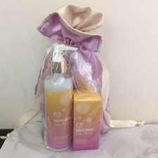The Body Shop White Musk Sun Glow 3pc Set Lotion 250ml EDT 60ml Pouch Ltd Ed